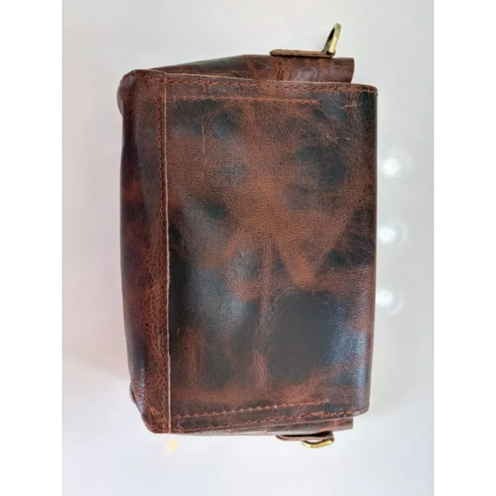 NWOT Portland Leather Goods Highland Brown Metro Mini ULTRA RARE